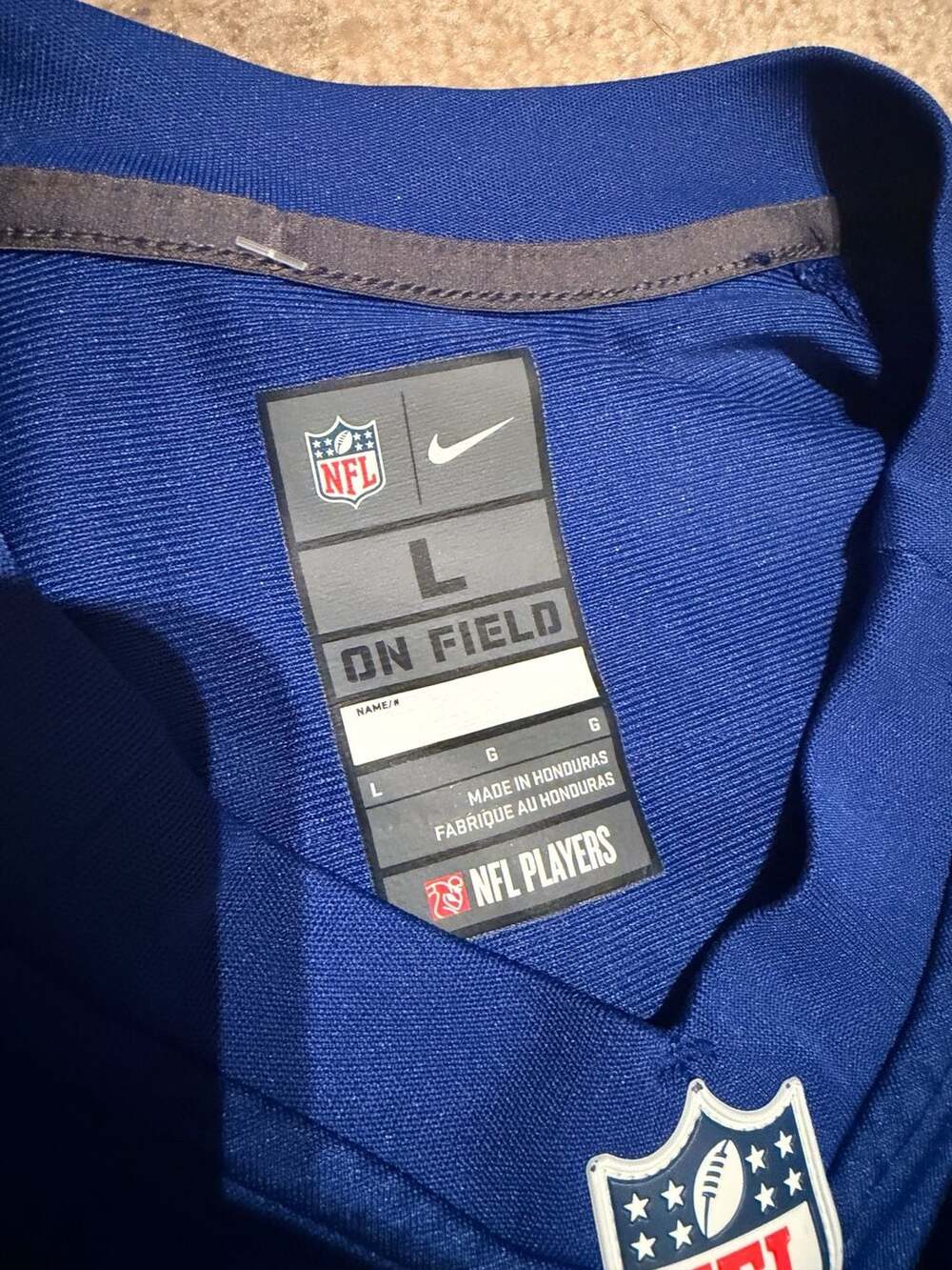 Nike New York Giants Saquon Barkley #26 NFL Game Home Jersey (i) - Picture 4 of 5